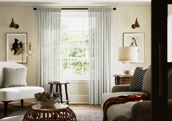 Kalahari Voile, Ghost White - Made to Measure Curtains - Image 3